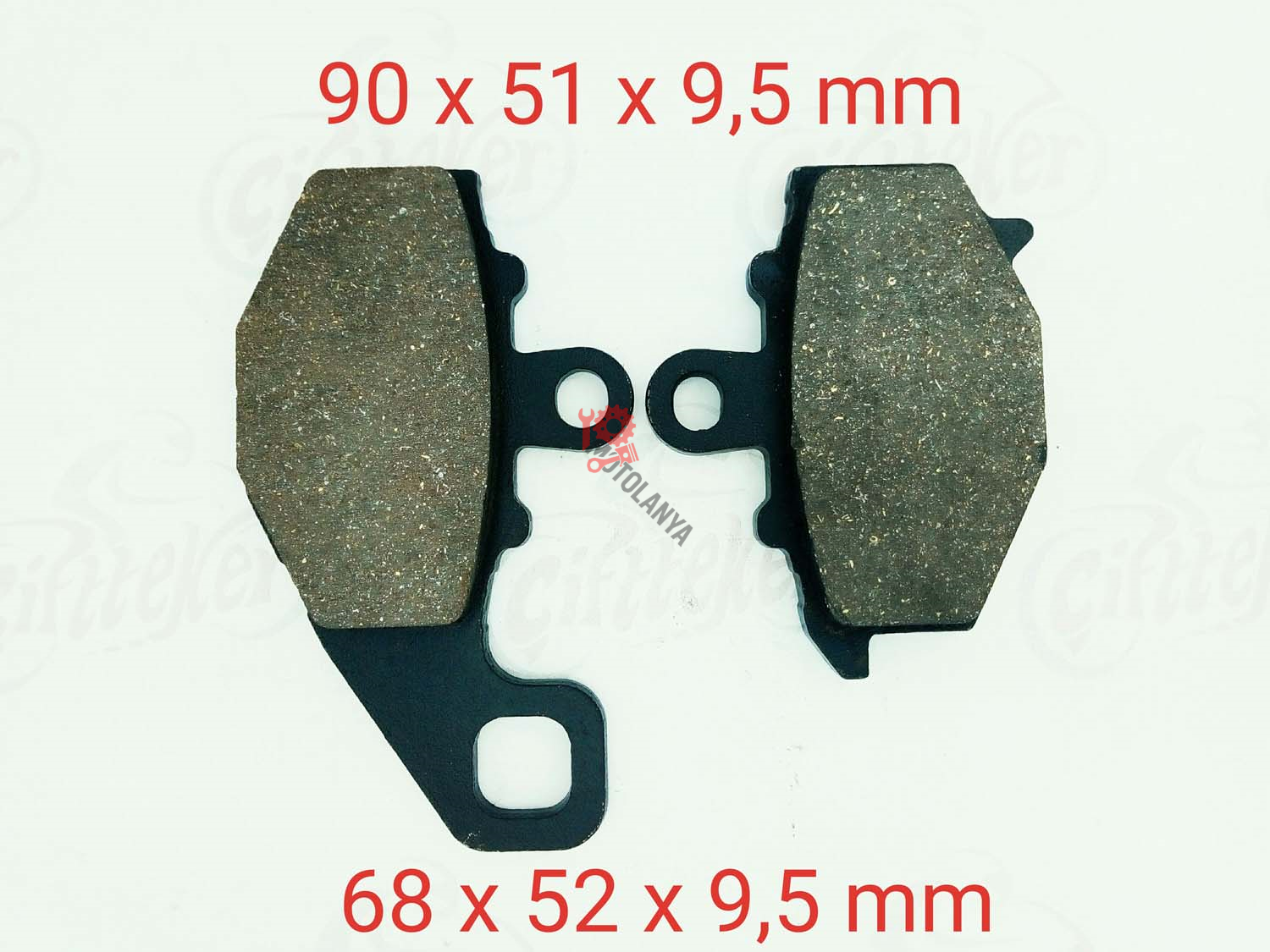 ARKA DİSK BALATA FA192 CF MOTO 650 NK(2012-2015)-KAWASAKİ ER-6 F-N - Z750 S - Z1000 - ZX6-R A