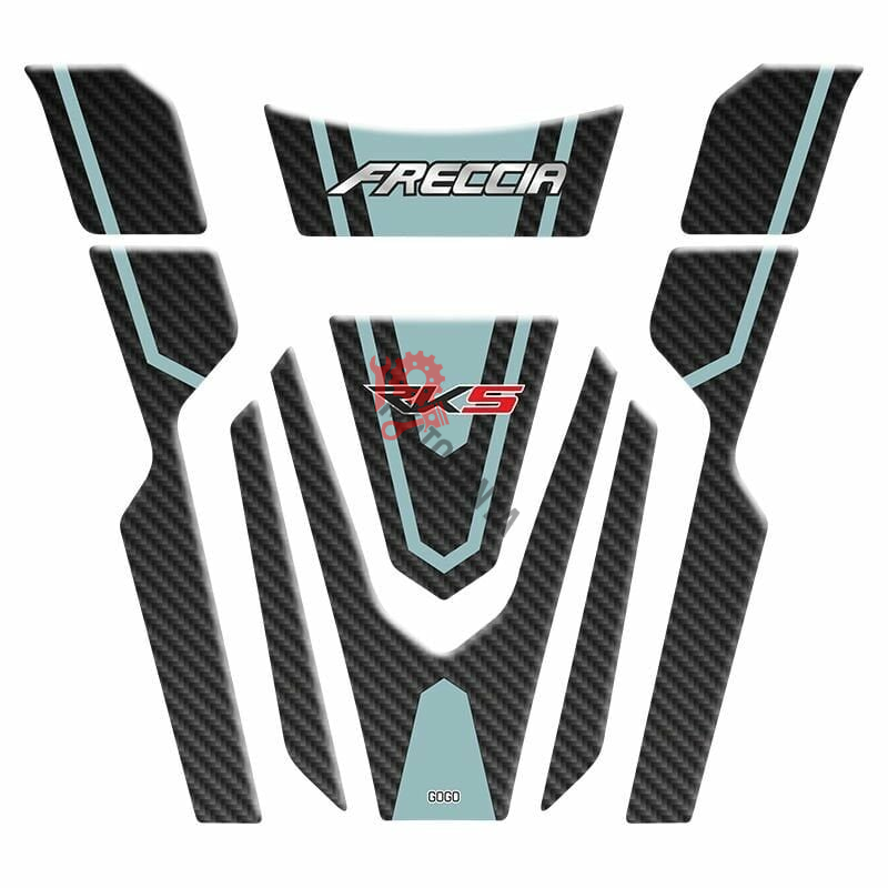 RKS FRECCİA 150 CC 2022 - 2024 UYUMLU TANK PAD SET ''TURKUAZ/SİYAH'' 004