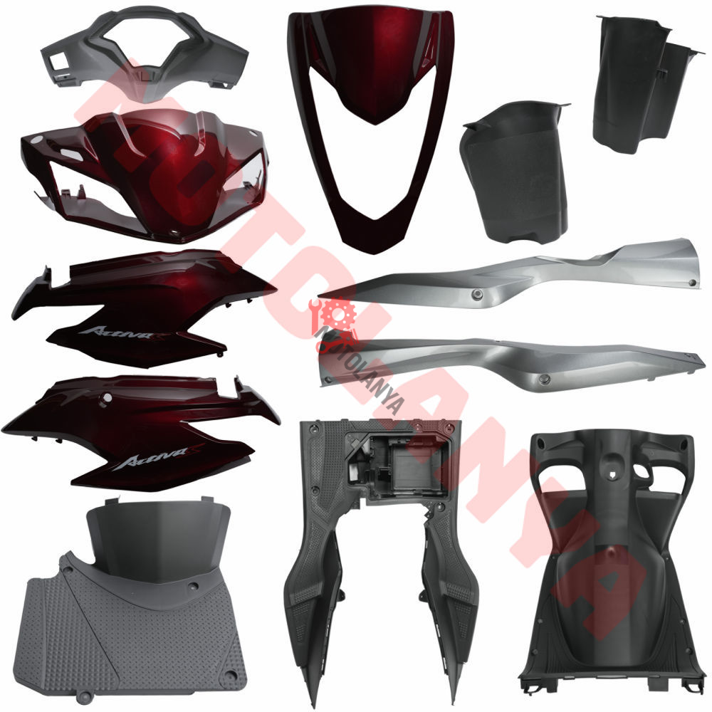KAPORTA SET ''BORDO'' ESKİ MODEL [ ACTIVA S ] - HONDA